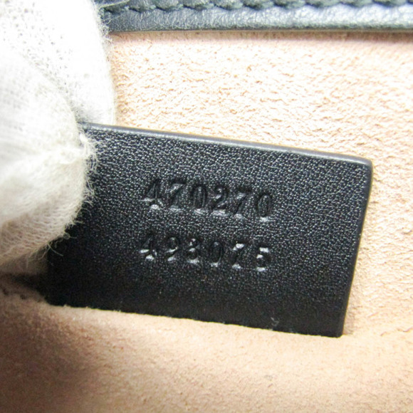 GUCCI Black Leather Sylvie Shoulder Bag - Picture 11 of 12